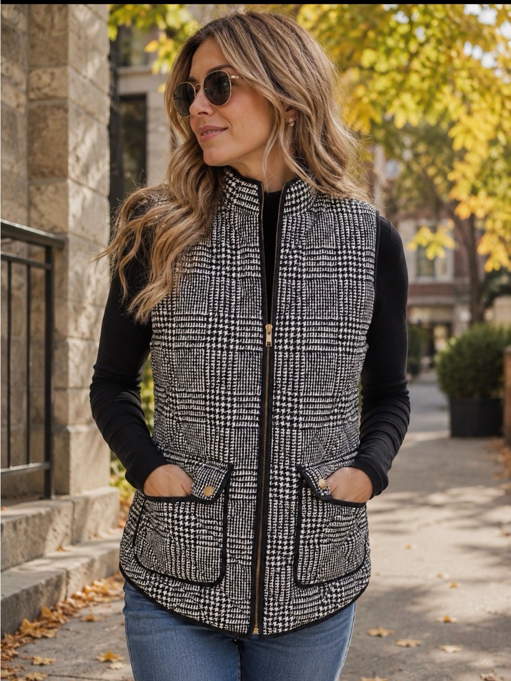 NWOT Catherine Malandrino Zip Quilted Vest size large